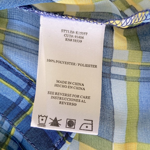 Kut from the Kloth plaid sheer shirt - Picture 7 of 7